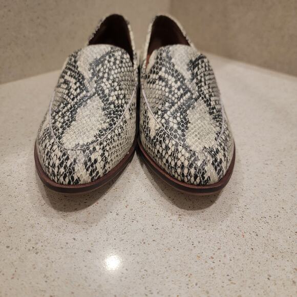 Chelsea & Violet Jenna Faux Snake Print Leather Tailored Loafers‎ Size 7 Retro - Picture 6 of 10